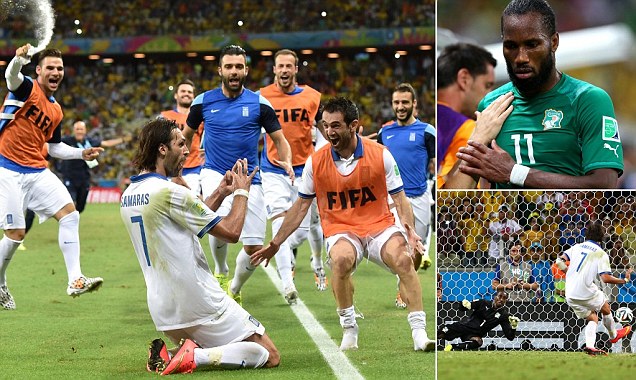 Samaras Kandaskan Harapan Pantai Gading dari Titik Penalti